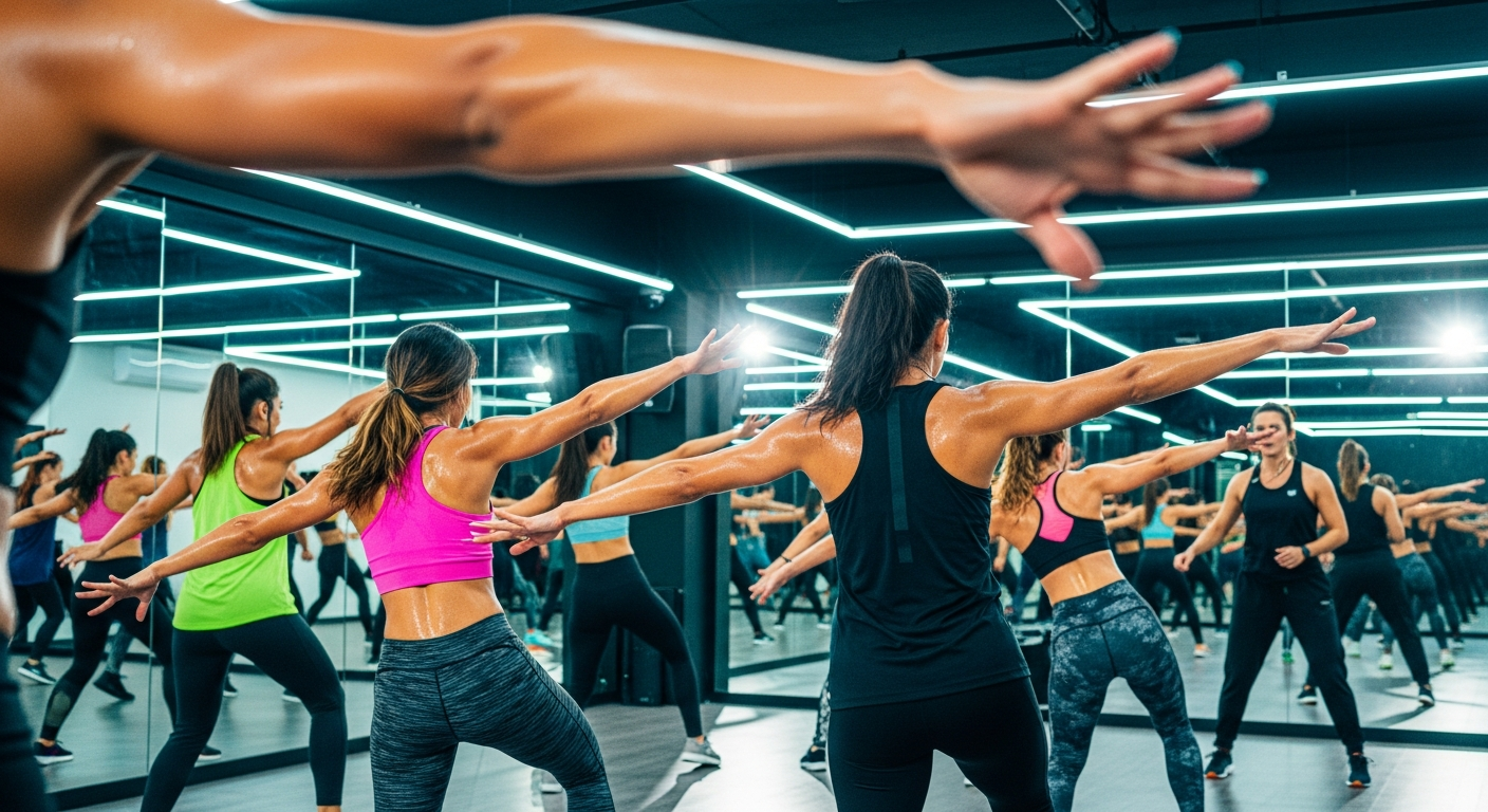 Групповые танцевальные занятия в студии